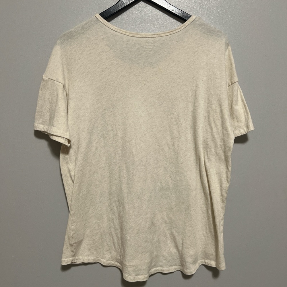Graphic 'Heart Eyes for French Fries' Cream Women's Tee - Picture 3 of 5